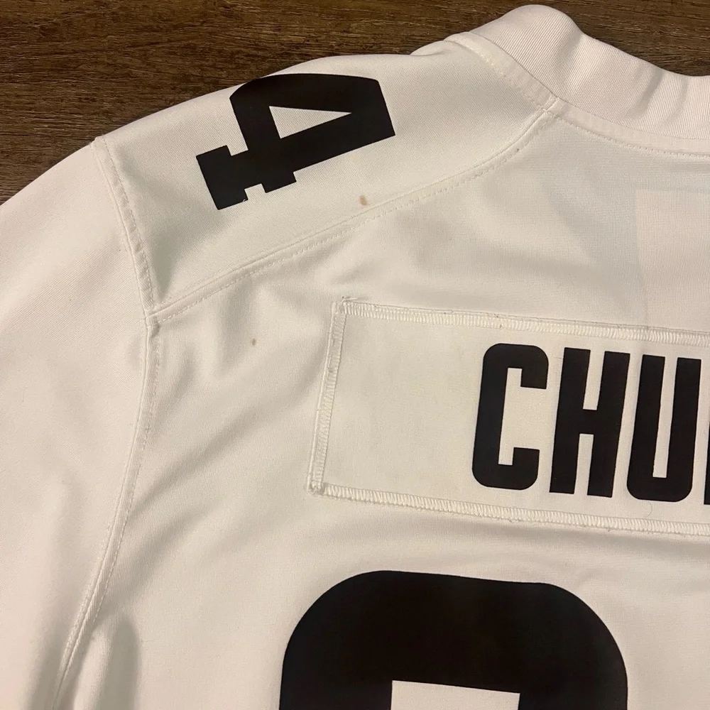 Cleveland Browns Football Jersey Mens XL‎ White NFL Nike Nick Chubb 24 1946 A11
